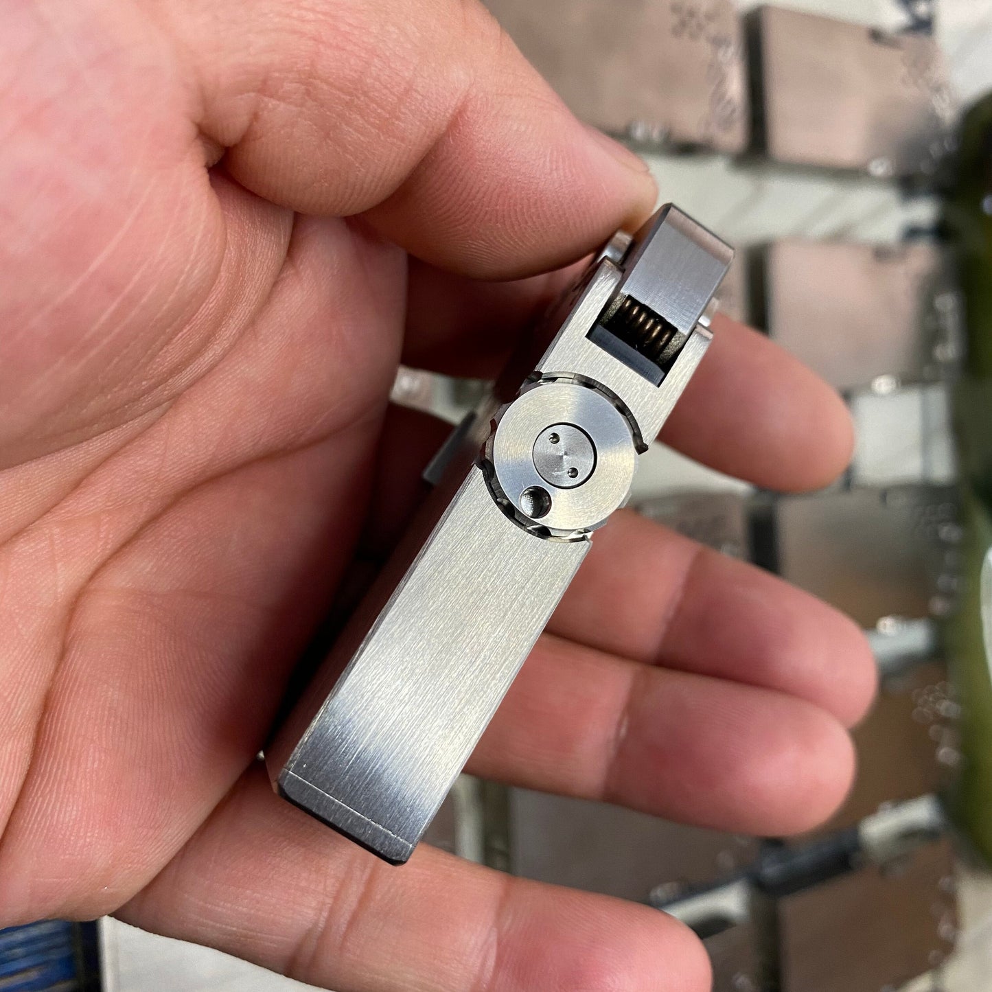 Premium Titanium Automatic Pocket Lighter