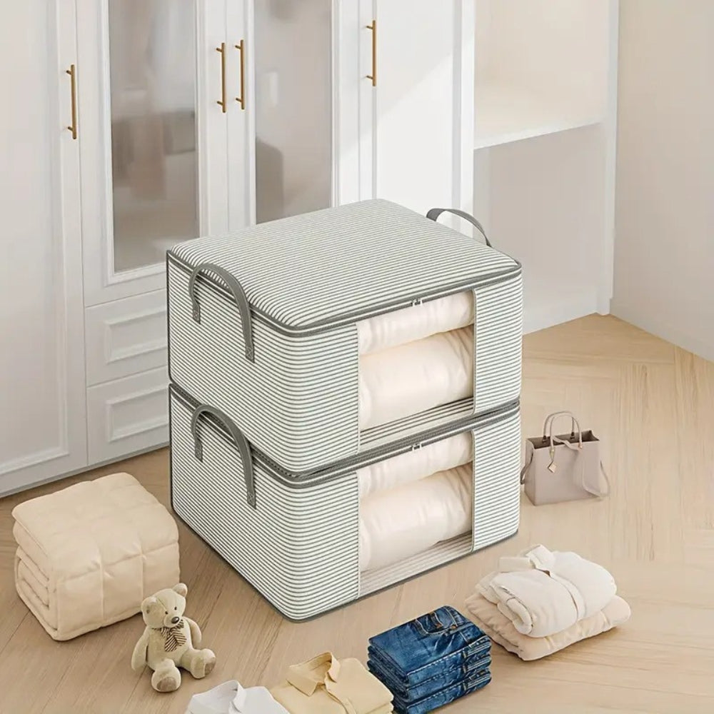Collapsible Stripe Portable Storage Bag