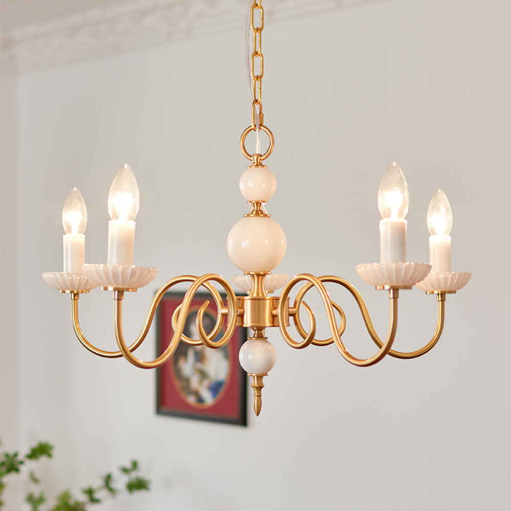 Sleek Chrome Hanging Light Fixture