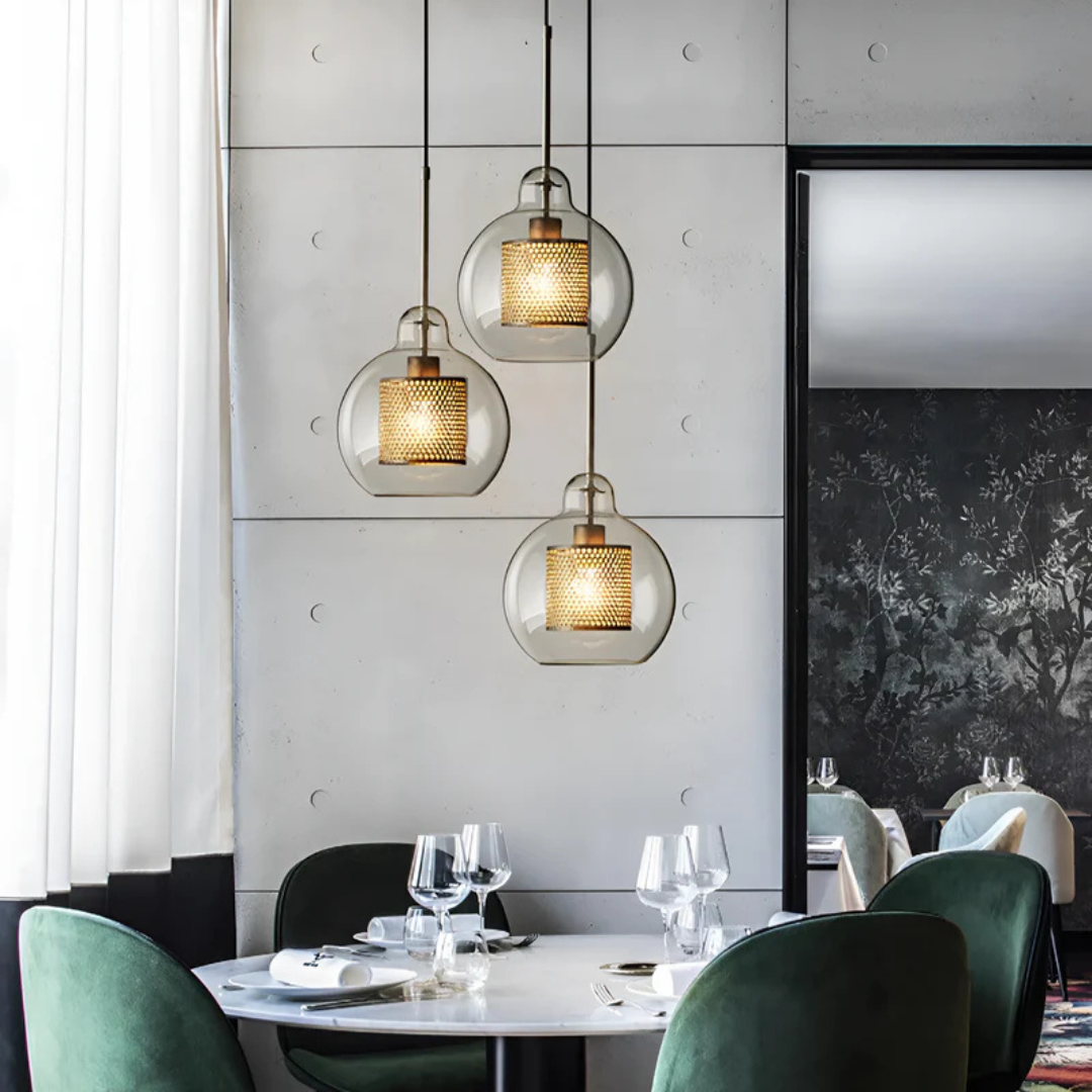 Elegant Glass Pendant Light for Dining Room