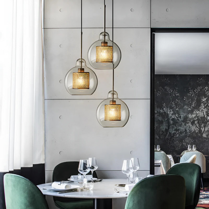 Elegant Glass Pendant Light for Dining Room