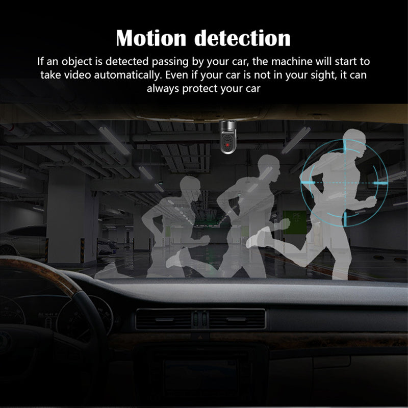 Compact 1080P HD Car Dash Cam with Rotating Lens