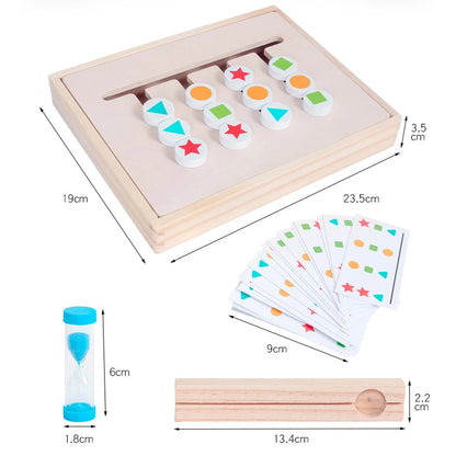 Wooden Shape Color Sorting Educational Toy