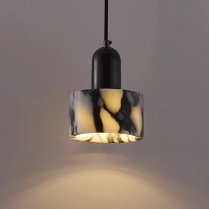 Elegant Black Marble Pendant Light