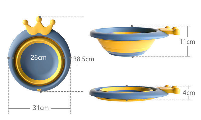 Portable Baby Bath Tub with Anti-Slip Base