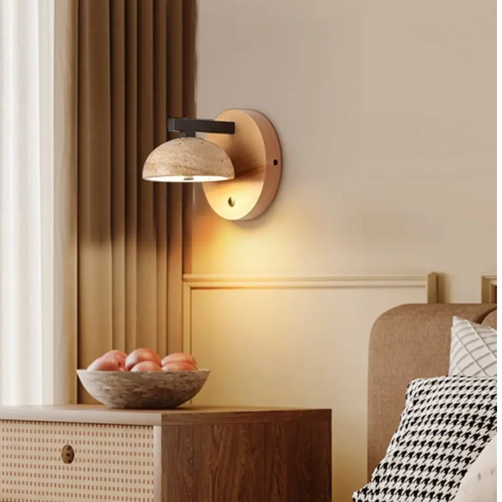 Contemporary Blue Glass Wall Lamp