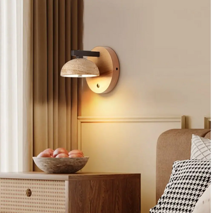 Contemporary Blue Glass Wall Lamp