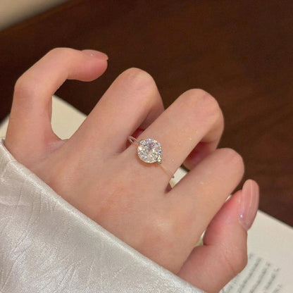 Timeless S925 1-2 Carat Moissanite Solitaire Ring