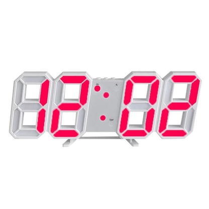 Stylish 3D LED Wall Clock – Large Digital Display