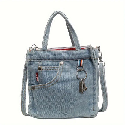 Fashionable Blue Small Cross Body Purse Bag