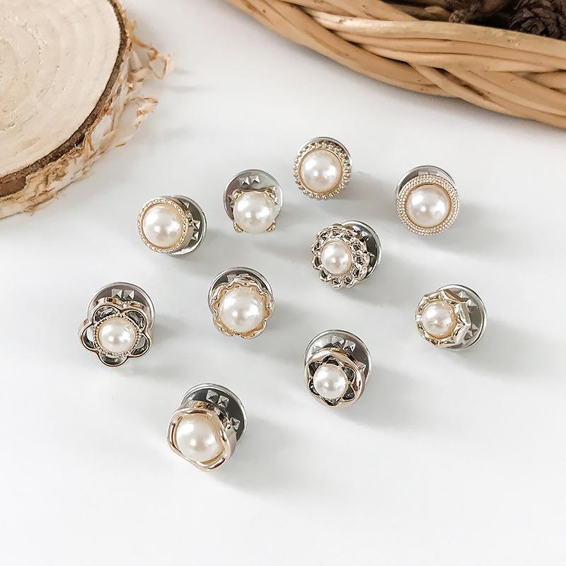 Secure Pin Brooches Set of 10