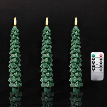 Rustic Forest LED Candle Set - Fesara