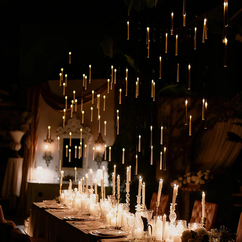 Warm Glow Floating LED Candle Light Set - Fesara