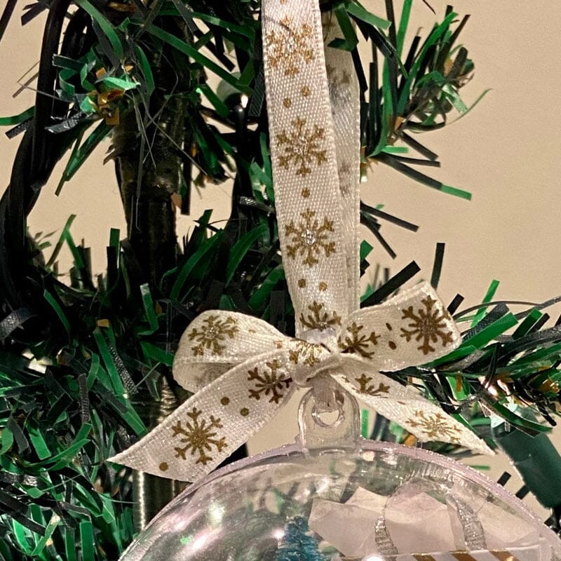 Clear Glass Christmas Ball Ornament