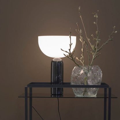 Elegant Marble Table Lamp with Gold Details