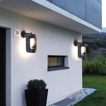 Elegant Amber Glass Outdoor Lamp – Weather-Resistant Outdoor Light Fixture for Garden and Patio Illumination-2