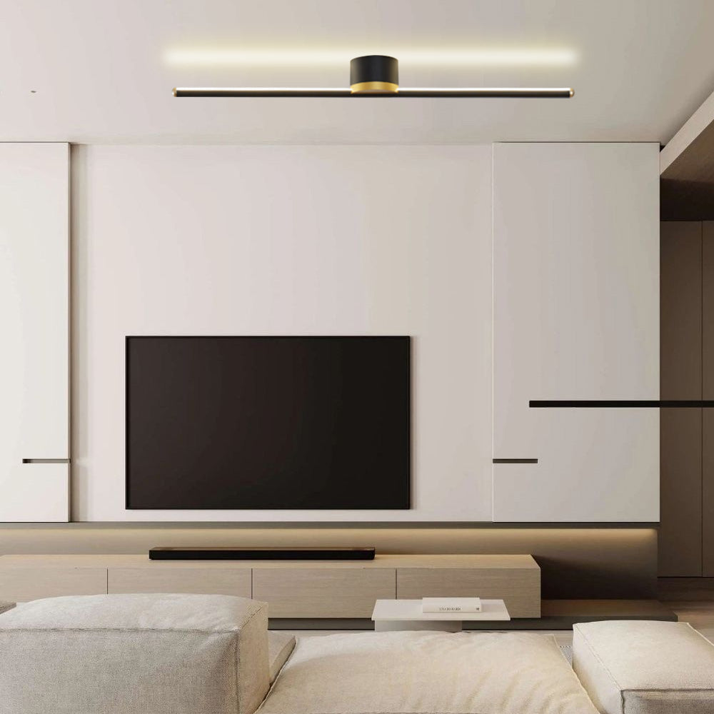 Sleek Contemporary LED Semi Flush Ceiling Lamp