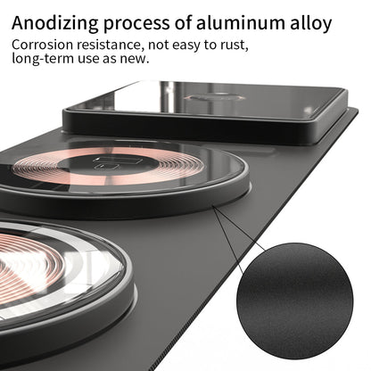 Compact Fast Wireless Phone Charging Pad