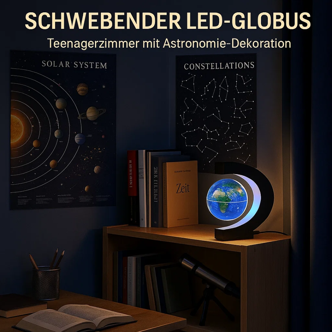 Modern LED Floating Globe Light Lamp