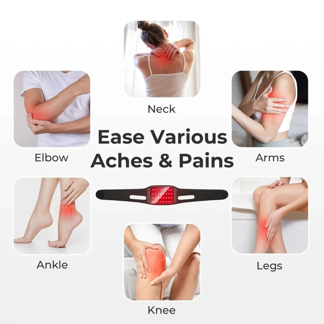 Warm Therapeutic Neck Wrap with Red Light Heat Massage