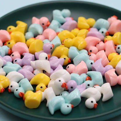 Cute Small Yellow Duck Figurine