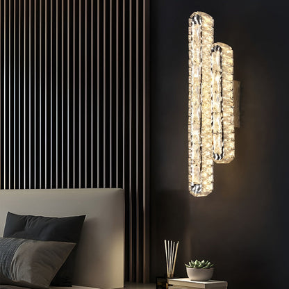 Luxury Crystal LED Wall Light with Adjustable Dimmer