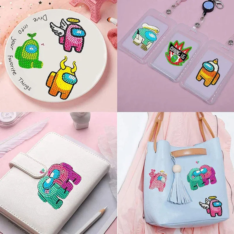 Colorful Diamond Art Sticker Set