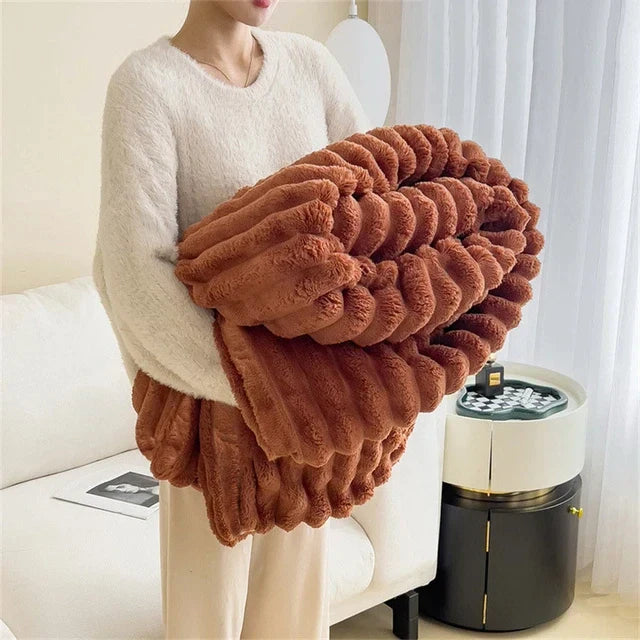 Soft Plush Throw Blanket - Cozy Wrap