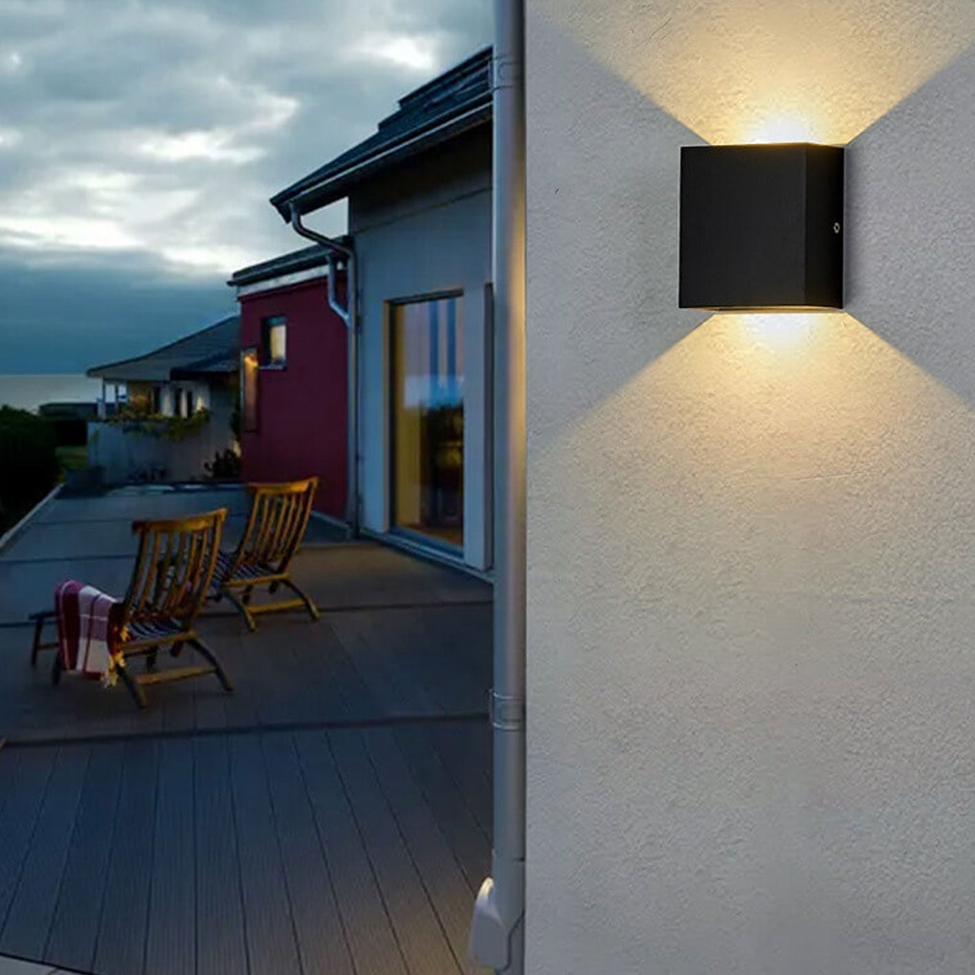 Bright Adjustable Outdoor Motion LED Wall Light