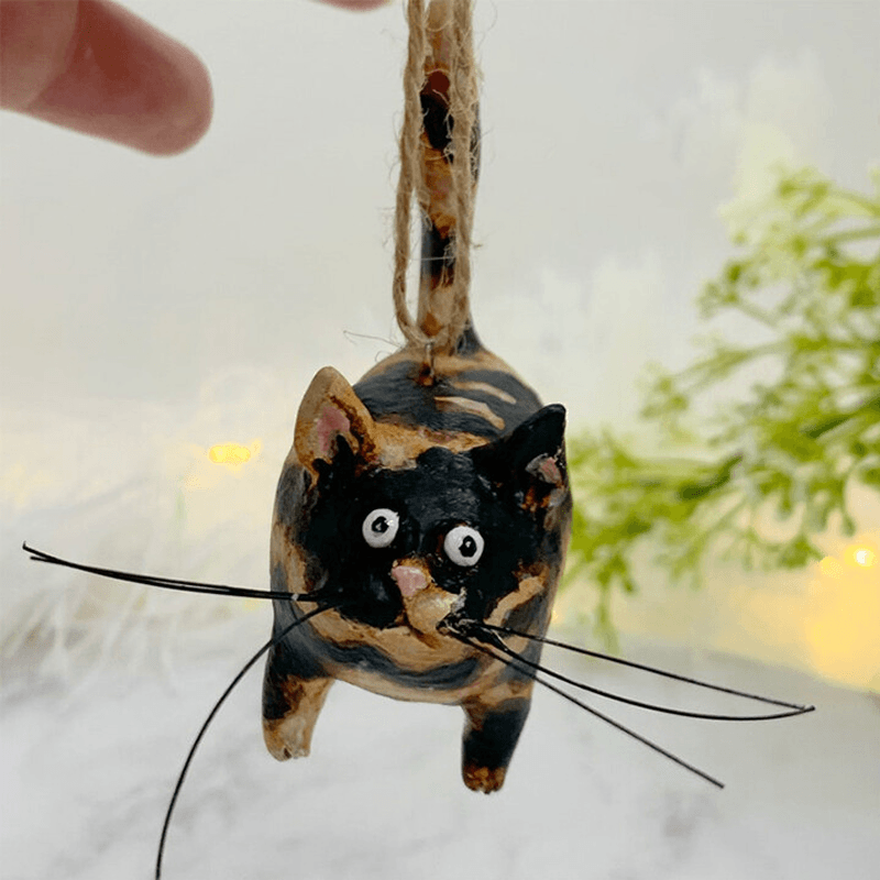 Personalized Handmade Kitty Xmas Tree Decoration
