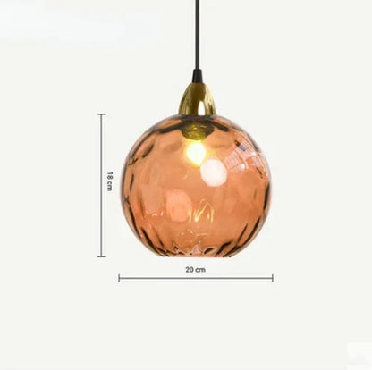 Clear Glass Globe Pendant Light