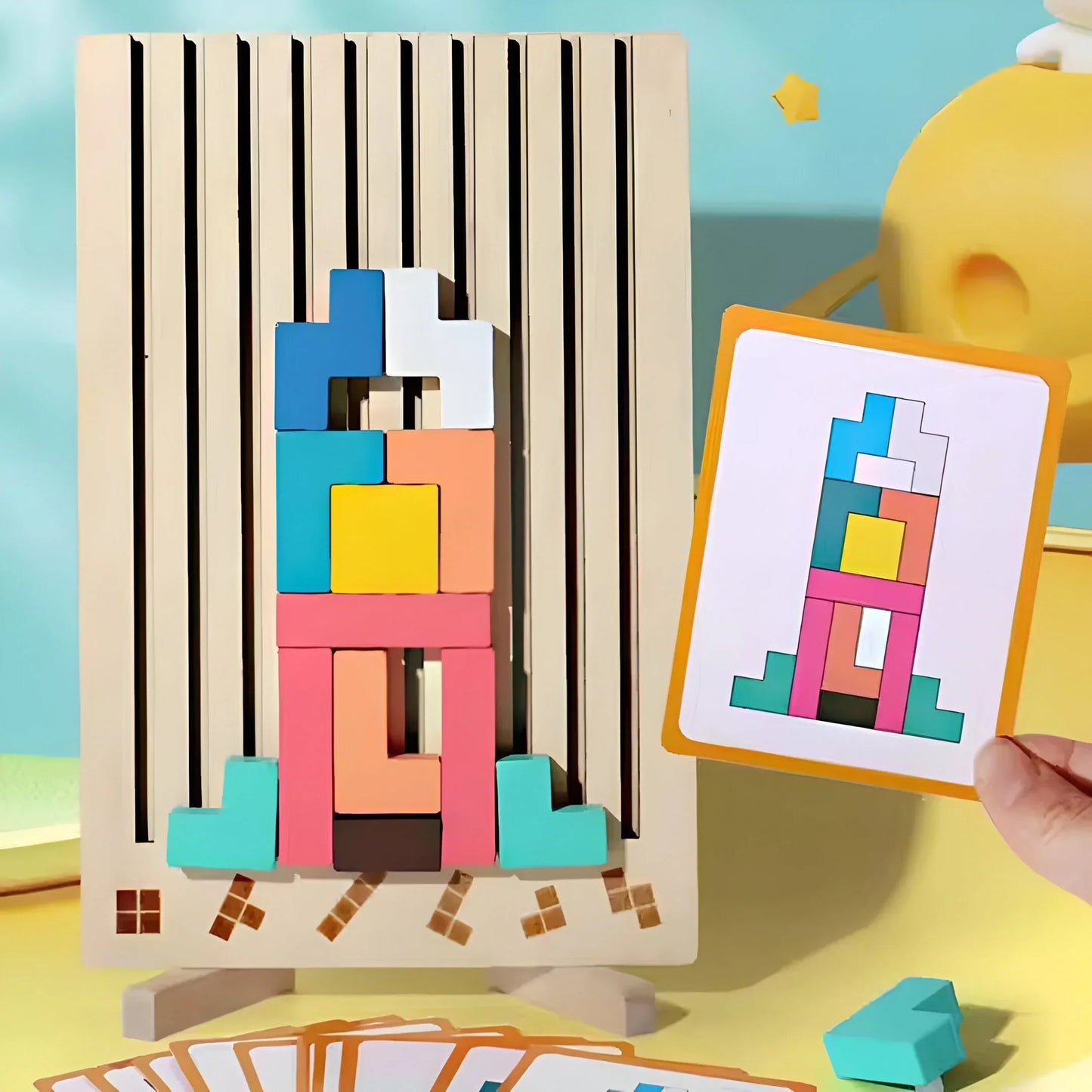 Classic Wood Puzzle Toy for Kids Learning Fun