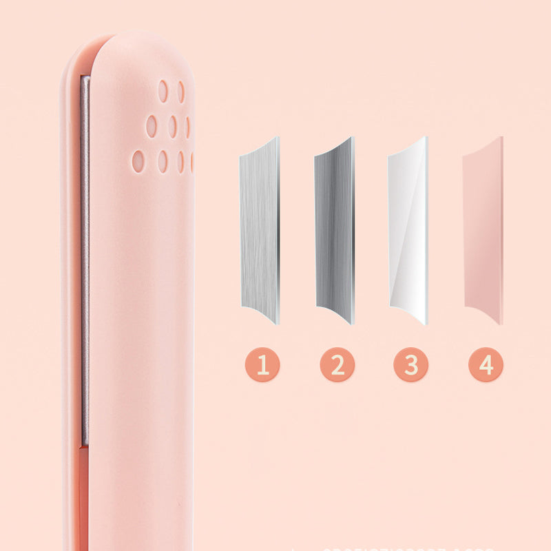 Compact 2-in-1 Curling and Flat Iron with Ceramic Plate