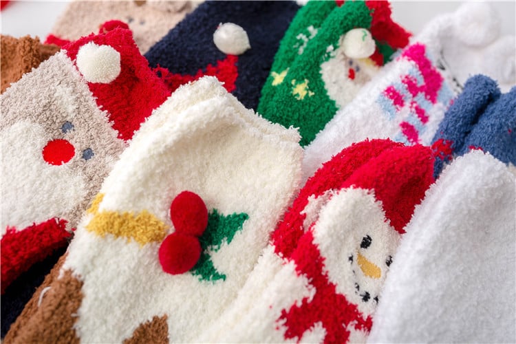 Cozy Christmas Socks Gift Set Soft Plush Design