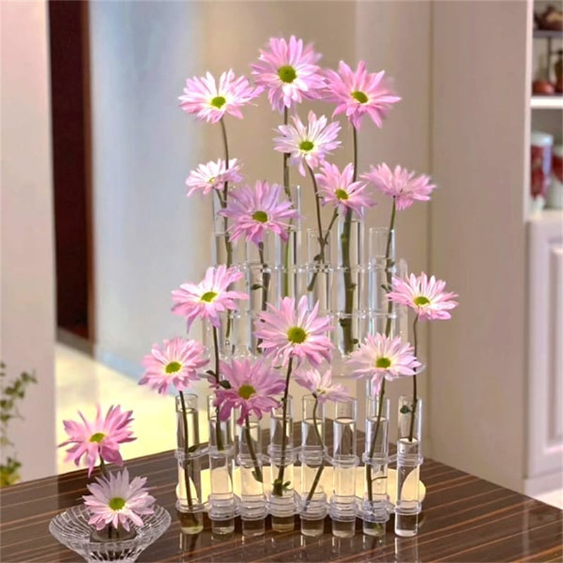 Beautiful Floral Glass Vase Set