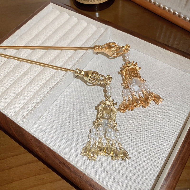 Vintage Inspired Hair Lantern Pins
