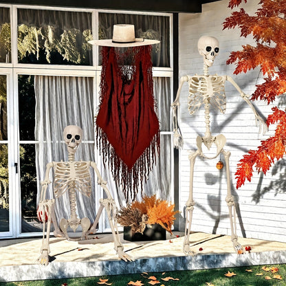 Giant 5.5ft Halloween Skeleton Yard Decor Figure