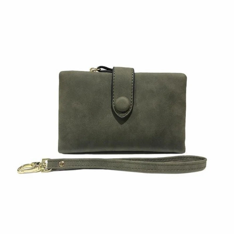 Compact Ladies Leather Fold Wallet