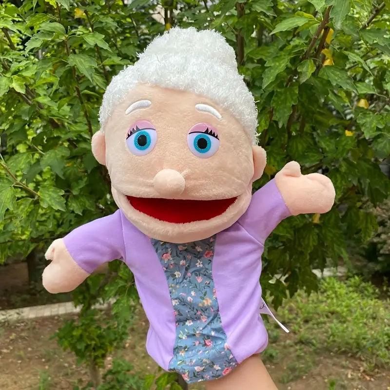 Colorful Plush Hand Puppet Toy