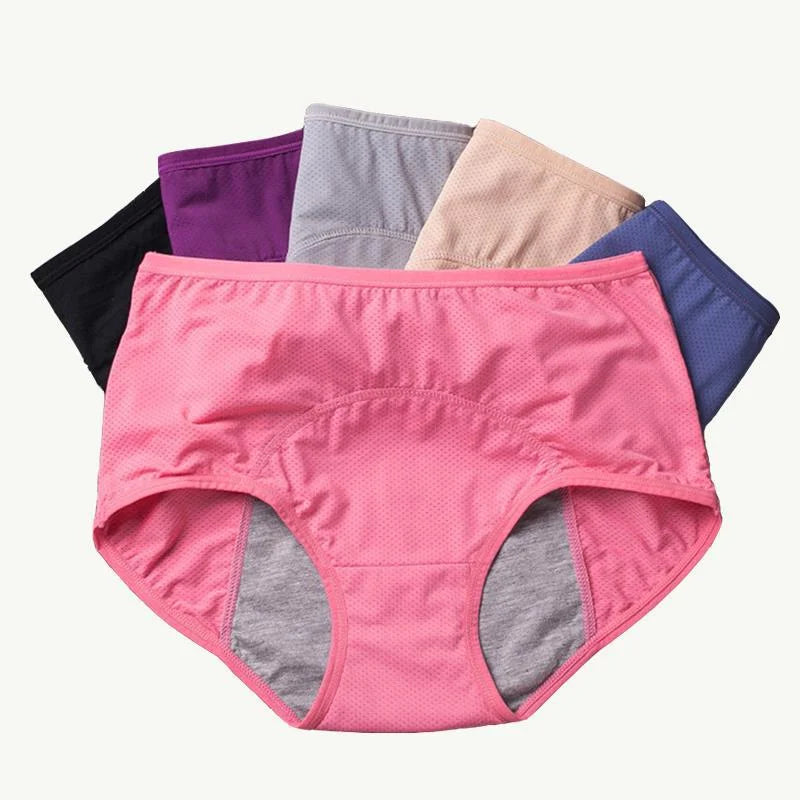 Comfortable High Waisted Plus Size Underwear - Fesara