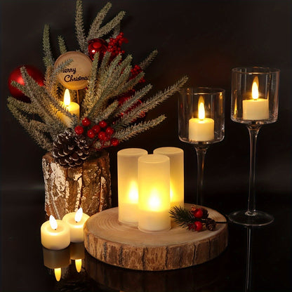 Warm White LED Tea Light Set with Remote Control