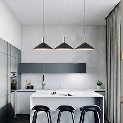 Contemporary Sleek Cone LED Hanging Light