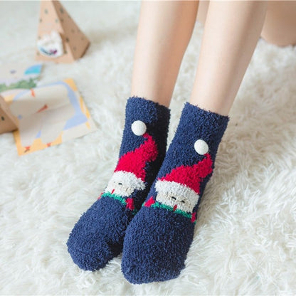 Cozy Christmas Socks Gift Set Soft Plush Design