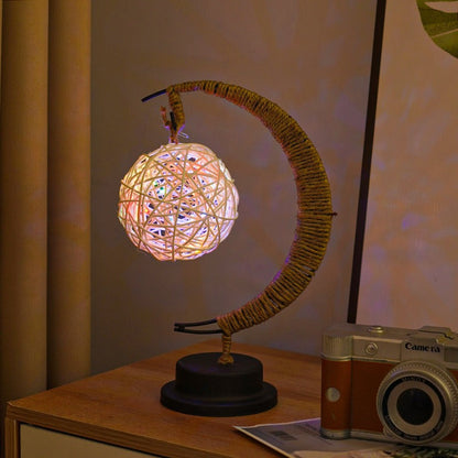 Soft Moon Glass Table Lamp