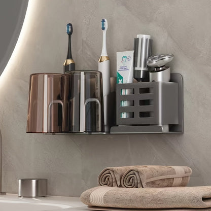 Wall Mount Electric Toothbrush Holder with Drip Tray