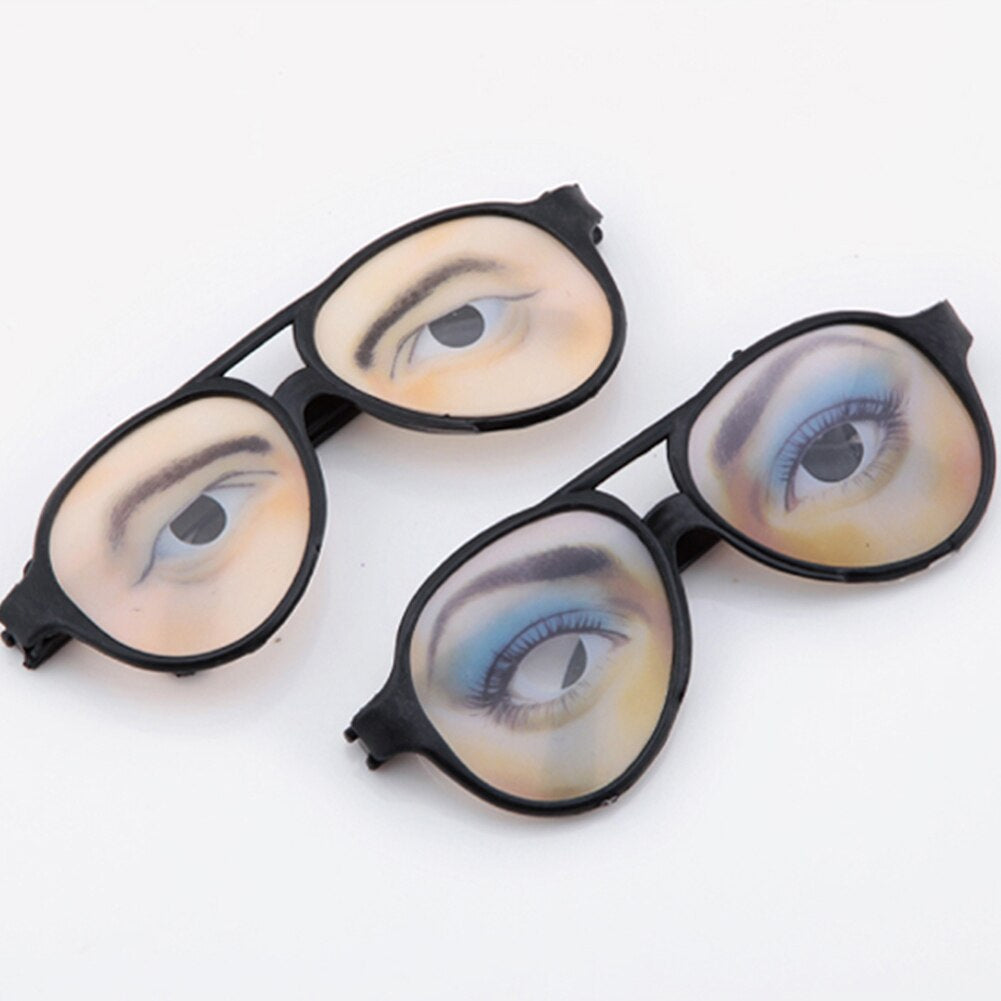 Funny Novelty Gag Glasses with Fake Eyes
