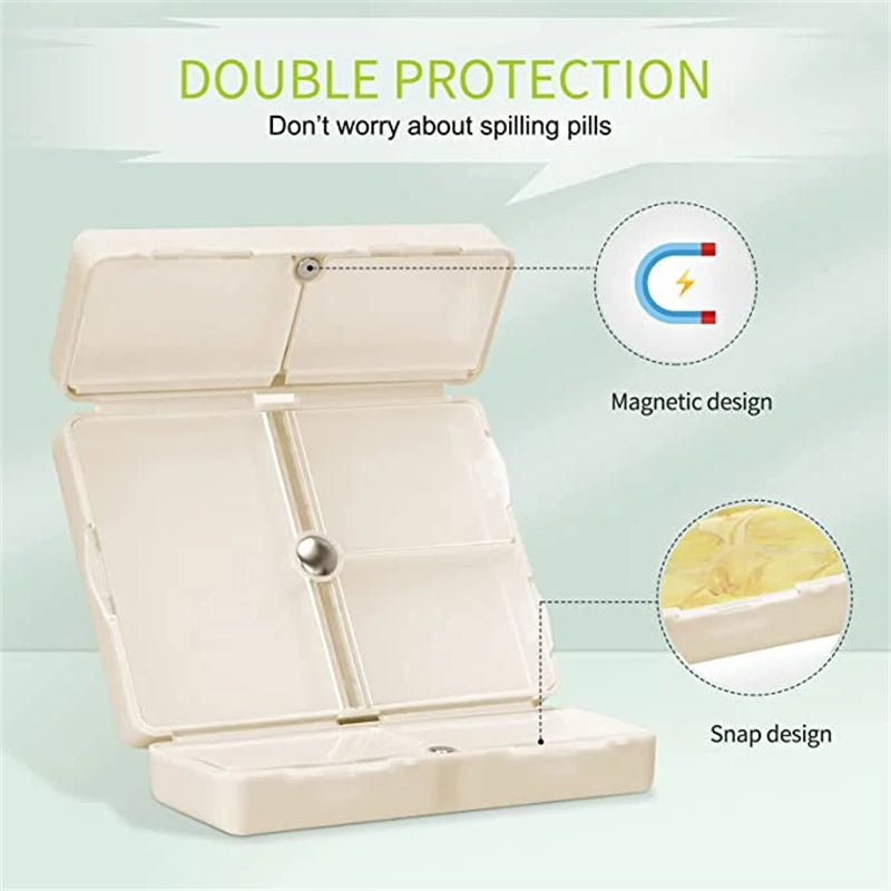 Portable Travel 7 Day Pill Organizer Box