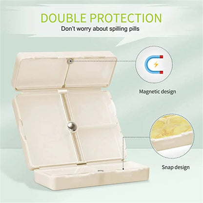 Portable Travel 7 Day Pill Organizer Box