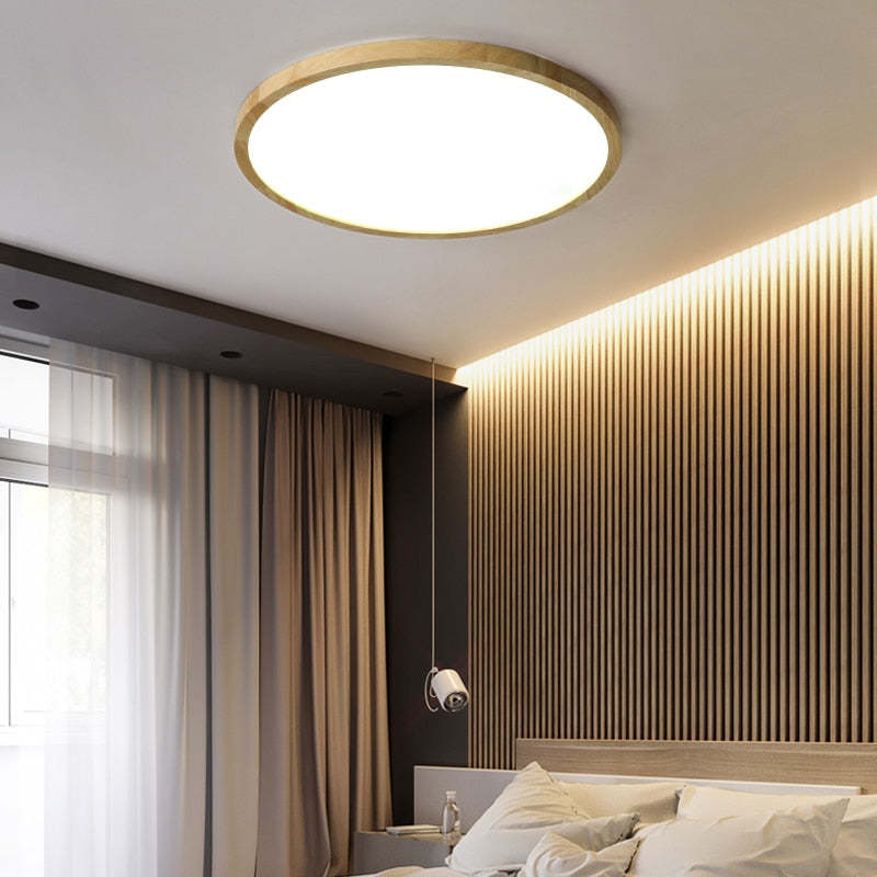 Simple Low Profile Ceiling Lamp Asian Style