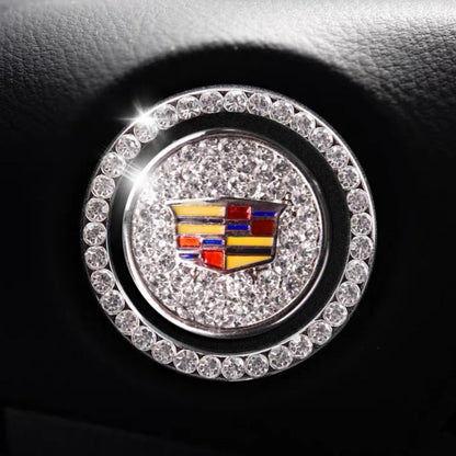 Luxury Crystal Car Starter Button Ring Cover